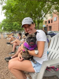 Julie and Rue Lanaux enjoy an afternoon at Mutts